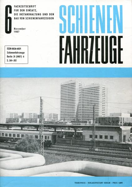 Fachzeitschrift Schienenfahrzeuge Heft 6 / 1987