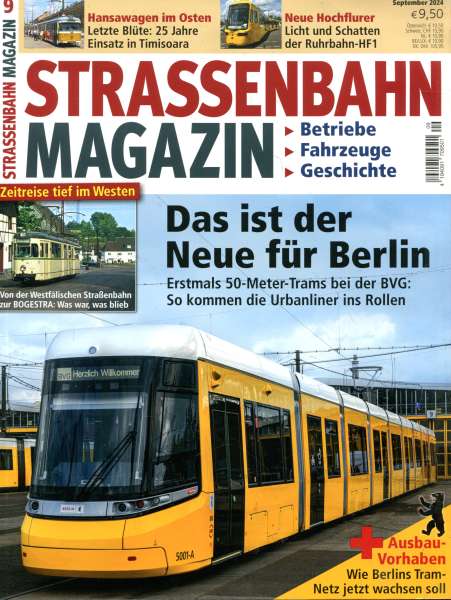 Strassenbahn Magazin Heft 09 / 2024
