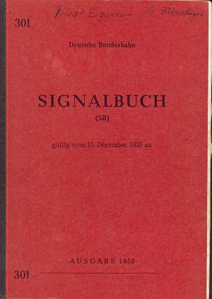 DV 301 Signalbuch DB 1959