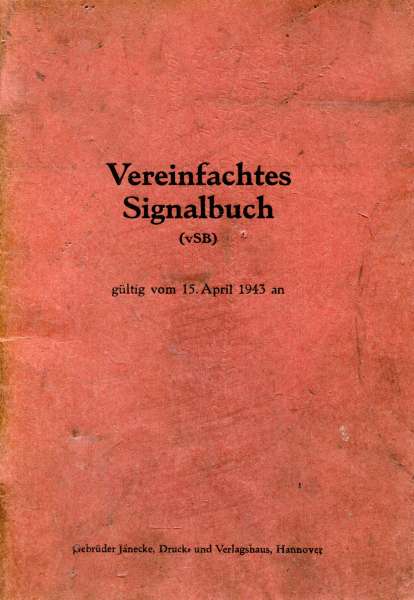 Vereinfachtes Signalbuch 1943