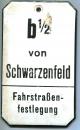 Emailleschils aus Stellwerk b1 / 2 von Schwarzenfeld Fahrstraßenfestlegung