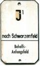 Emailleschils aus Stellwerk J1 nach Schwarzenfeld Befehls Anfangsfeld