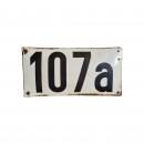 Emailleschild 107a von Blockstelle