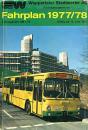 Fahrplan Wuppertaler Stadtwerke 1977 / 1978
