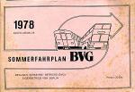 BVG Fahrplan 1978