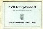BVG Fahrplanheft 1954