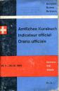 Kursbuch SBB Schweiz 1963