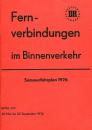 Fernverbindungen im Binnenverkehr DR 1976