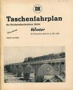 Taschenfahrplan RBD Halle 1965 / 1966