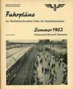 Taschenfahrplan RBD Halle 1962