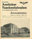 Taschenfahrplan RBD Halle 1959