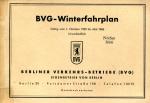 BVG Fahrplan 1965 / 1966