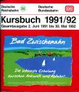 Kursbuch DB 1991 / 1992 DB und DR