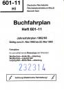 Buchfahrplan 601-11 Rbd Halle 1992 / 1993 Weißenfels, Jüterbog, Bitterfeld, Leipzig