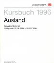 Kursbuch Ausland 1996 DB