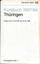 Kursbuch Thüringen 1997 / 1998