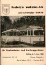 Fahrplan Krefelder Verkehrs AG 1969 / 1970