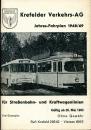 Fahrplan Krefelder Verkehrs AG 1968 / 1969