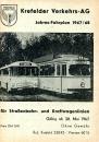 Fahrplan Krefelder Verkehrs AG 1967 / 1968