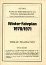KEVAG Fahrplan Koblenz 1970 / 1971