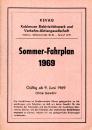 KEVAG Fahrplan Koblenz 1969