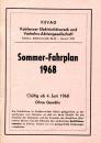 KEVAG Fahrplan Koblenz 1968