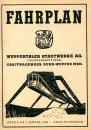 Fahrplan Wuppertaler Stadtwerke 1949