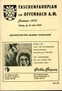 Taschenfahrplan Offenbach A. M. 1970