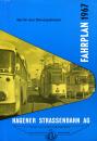 Fahrplan Hagener Straßenbahn 1967