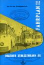Fahrplan Hagener Straßenbahn 1965 / 1966