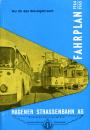 Fahrplan Hagener Straßenbahn 1964 / 1965