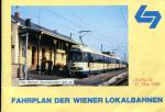 Fahrplan der Wiener Lokalbahnen 1992