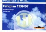 Fahrplan Mainz 1996 / 1997