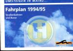 Fahrplan Mainz 1994 / 1995