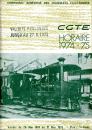 Fahrplan CGTE Tramways Geneve Genf 1974 / 1975