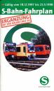 Fahrplan S-Bahn Berlin 1997 / 1998 Ergänzung mit Linie S 4