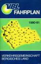 VBL Fahrplan Bergisches Land 1980 / 1981