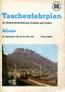 Taschenfahrplan Rbd Dresden und Cottbus 1982 / 1983