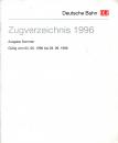 Zugverzeichnis 1996