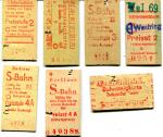 7 Fahrkarten S-Bahn Berlin rotdruck