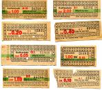 8 Fahrscheine Kraftverkehr DDR