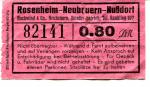 Fahrschein Rosenheim – Nußdorf