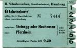 Fahrschein Omnibusbetrieb Schumacher Hamberg
