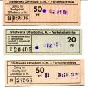 3 Fahrscheine Stadtwerke Offenbach a. M.