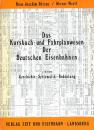 Das Kursbuch und Fahrplanwesen der Deutschen Eisenbahnen