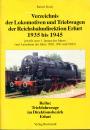 Verzeichnis der Lokomotiven und Triebwagen der Reichsbahndirektion Erfurt 1935 – 1945